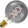 Lighto | LED-hehkulamppu | Suuri kanta E27 | Globelamp | Musta | 95mm | 5W