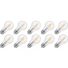 Lighto | LED-hehkulanka | Suuri kanta E27 | Standardi lamppu | Kirkas | 60mm | 5W | 10 kpl | 10 kpl