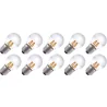 Lighto | LED-hehkulanka | Suuri E27-sarja | Pallolamppu | Kirkas | 45mm | 4W | 10 kpl.