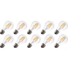 Lighto | LED-hehkulanka | Suuri kanta E27 | Standardilamppu | Kirkas | 60mm | 4W | 10 kpl