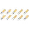 Lighto | LED-lamppu | G9-asennus | Pistokepolttimo | Kirkas | 13mm | 2W | 10 kpl | 10 kpl