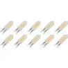 Lighto | LED-lamppu | G9-asennus | Pistokepolttimo | Kirkas | 13mm | 2W | 10 kpl | 10 kpl