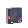 Calex | Tekstiiliin kääritty kaapeli | 2x0.75mm² | 1.5M | Sininen | 60W