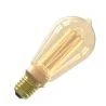 Calex | LED-hehkulanka | Suuri hehkulamppu E27 | Rustiikkinen ST64 | Kulta | 3,5W