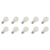 Lighto | LED-hehkulanka | Suuri kanta E27 | Vakiolamppu | Kirkas | 60mm | 6W | 10 kpl