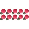 Lighto | LED-lamppu | Suuri kanta E27 | Pallolamppu | Vaaleanpunainen | 45mm | 1W | 10 kpl | 10 kpl