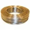 Kaapeli läpinäkyvä-hopea litteä 2x0.75mm per metri
