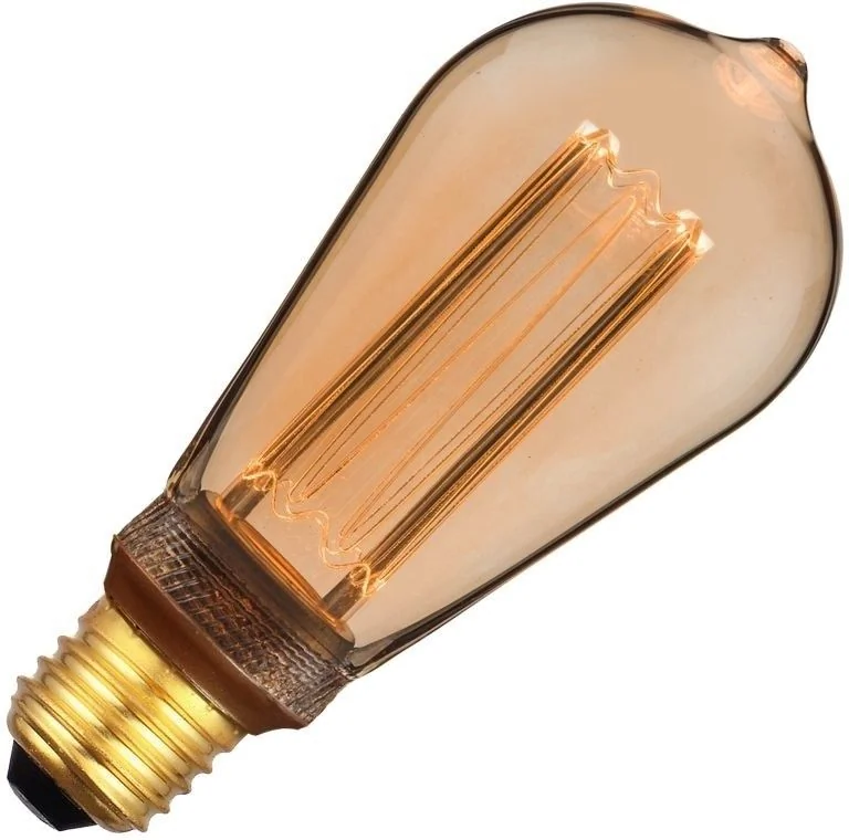 SPL | LED-lamppu | Suuri sovitin E27 | Edison-lamppu | Kulta | 64mm | 3.5W