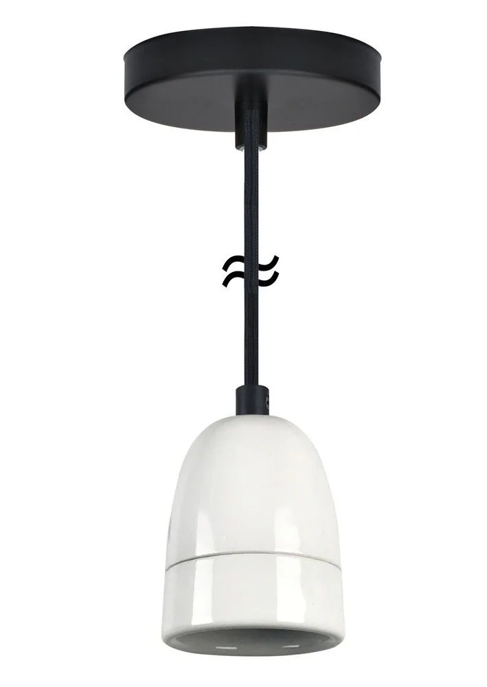 Segula riipus 3m musta/valkoinen E40