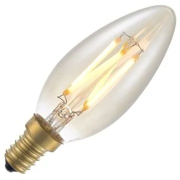 SPL LED hehkulamppu | 4W Pieni pistorasia E14 | Himmennettävä Kultainen