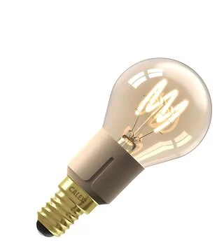 Calex | LED-hehkulamppu | Pieni asennus E14 | P45-pallo | Kulta | 4W | 3-vaiheinen himmennys